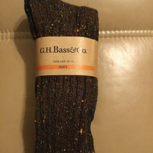 2 Pair Bundle Of Mans Cotton / Wool Blend Rag Sock